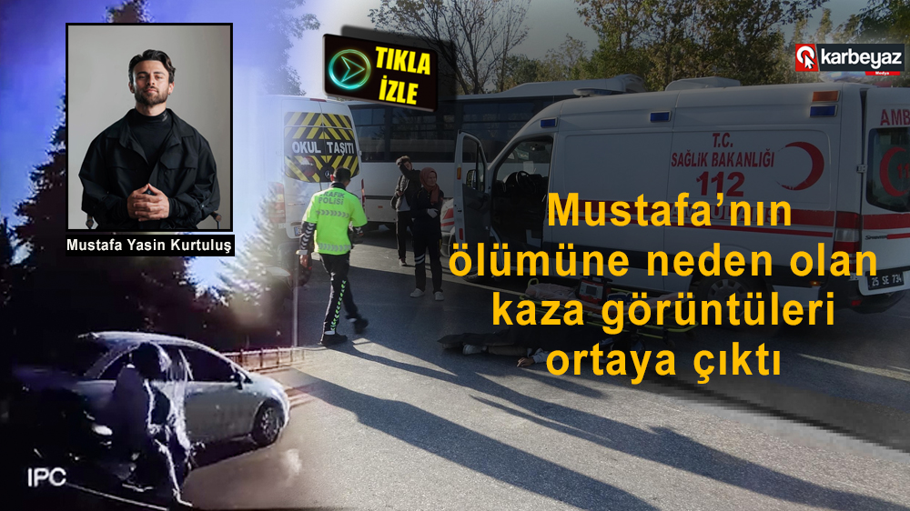 Mustafa'nın ölümüne neden olan kaza kamerada