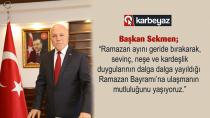 Başkan Sekmen’den Ramazan Bayramı mesajı