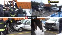 Erzurum’da zincirleme trafik kazası: 3 yaralı