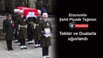 Erzurum, şehidini ebediyete devletin zirvesiyle uğurladı