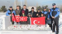Erzurum TDP Şube personeli şehit meslektaşını unutmadı