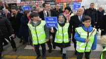Erzurum’da yaya öncelikli trafik yılı etkinlikleri düzenlendi