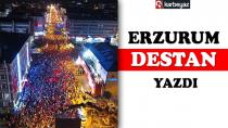 Erzurum vatan nöbetinde yine destan yazdı