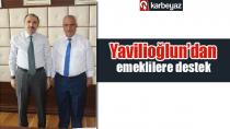 Bakan yardımcısı Yavilioğlun’dan emeklilere destek