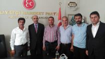 AK Parti İlçe teşkilatından MHP ilçe teşkilatına ziyaret